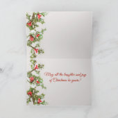 Holly, Jolly kerstKaart Feestdagen Kaart (Binnen)