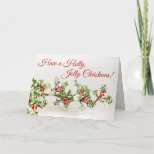 Holly, Jolly kerstKaart Feestdagen Kaart