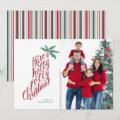 Holly Jolly Kerstkous handgeschilderd (Voorkant / Achterkant)