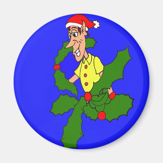 Holly Jolly Kerstmagneet Magneet (Voorkant)