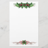 Holly Jolly Kerstmis Briefpapier (Voorkant)
