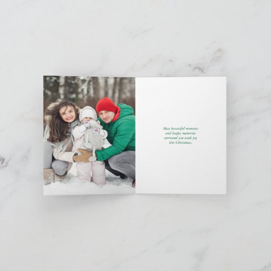 Holly Jolly Kerstmis Feestdagen Kaart (Binnen)