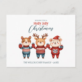 Holly Jolly Kerstmis Feestdagenkaart