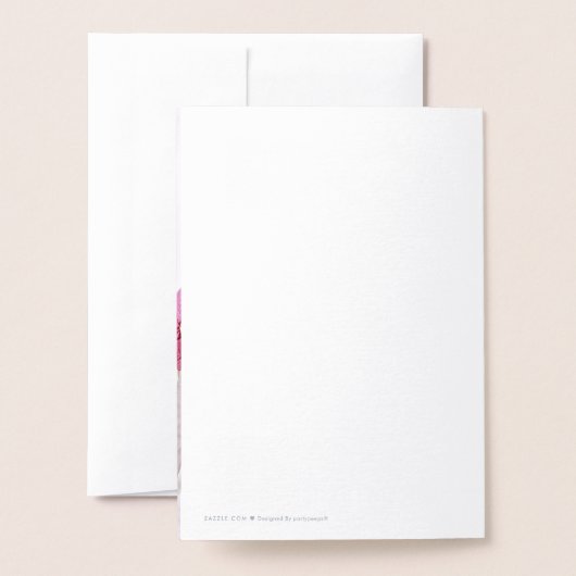 Holly Jolly Kerstmis Folie Kaarten (Met envelop)