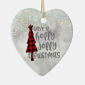 Holly Jolly Kerstmis Keramisch Ornament (Rechts)