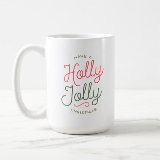 Holly Jolly Kerstmis Koffiemok (Links)