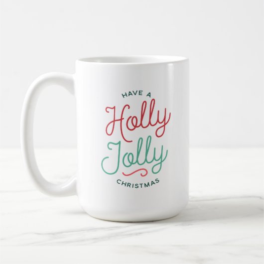 Holly Jolly Kerstmis Koffiemok (Links)