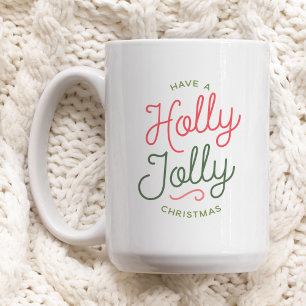 Holly Jolly Kerstmis Koffiemok