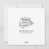 Holly Jolly Kerstmis | Modern Script Square Feestdagenkaart (Achterkant)