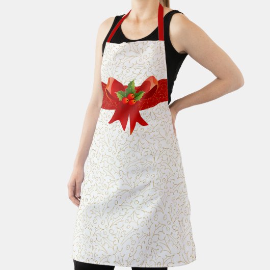 Holly Jolly Kerstmis Schort (Insitu)