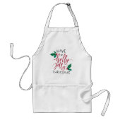 Holly Jolly Kerstmis Standaard Schort (Voorkant)