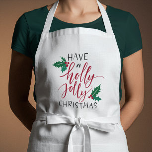 Holly Jolly Kerstmis Standaard Schort