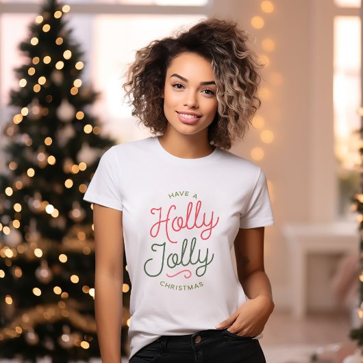 Holly Jolly Kerstmis T-shirt