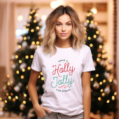 Holly Jolly Kerstmis T-shirt