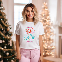 Holly Jolly Kerstmis T-shirt