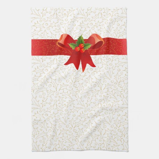 Holly Jolly Kerstmis Theedoek (Verticaal)