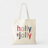 Holly Jolly Kerstmis Tote Bag (Achterkant)