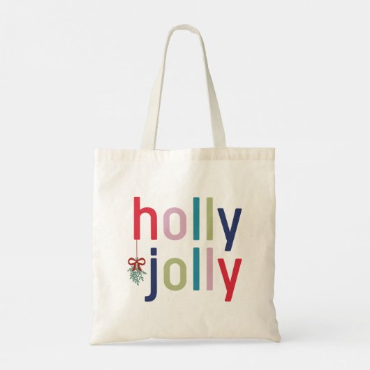 Holly Jolly Kerstmis Tote Bag (Achterkant)