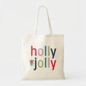 Holly Jolly Kerstmis Tote Bag (Voorkant)