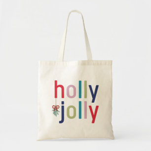 Holly Jolly Kerstmis Tote Bag