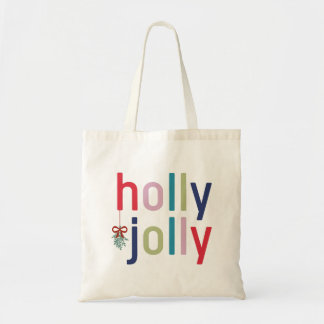 Holly Jolly Kerstmis Tote Bag