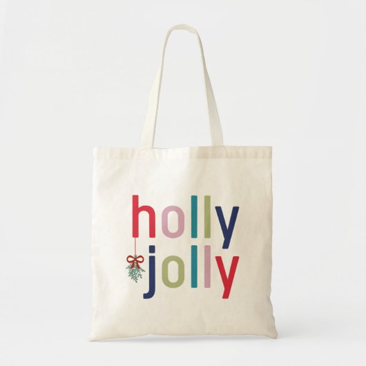 Holly Jolly Kerstmis Tote Bag (Voorkant)