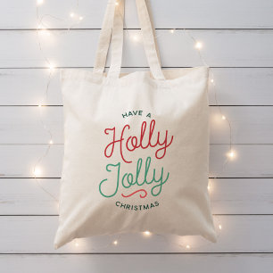 Holly Jolly Kerstmis Tote Bag
