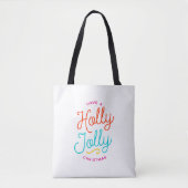 Holly Jolly Kerstmis Tote Bag (Voorkant)