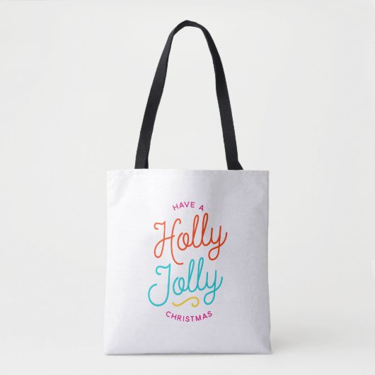 Holly Jolly Kerstmis Tote Bag (Voorkant)
