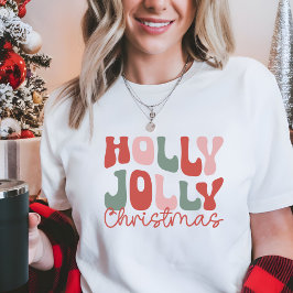 Holly Jolly Kerstmis Tri-Blend Shirt