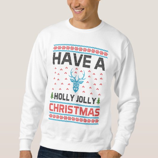 Holly Jolly Kerstmis Trui (Voorkant)