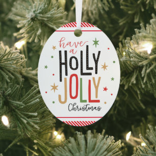 Holly Jolly Kerstmis (voeg je foto toe) Candy Cane Metalen Ornament