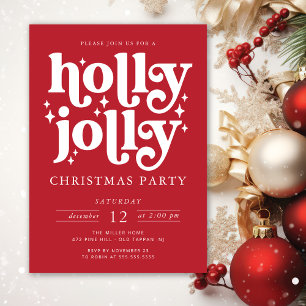 Holly Jolly Kerstparty Kaart