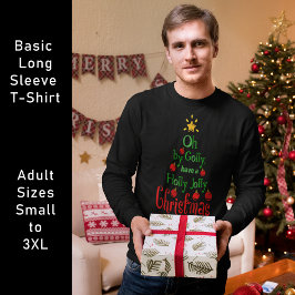 Holly Jolly KerstTypography Classic Song, ZSG T-shirt