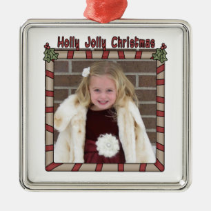 Holly Jolly Kerstversier Metalen Ornament