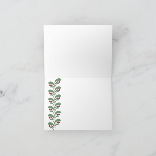 Holly Jolly kersty'all - Foliage - Greenery - Feestdagen Kaart (Binnen)