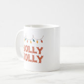Holly Jolly Koffie Thee Kerstmis Winter Kerstmis Koffiemok (Voorkant links)