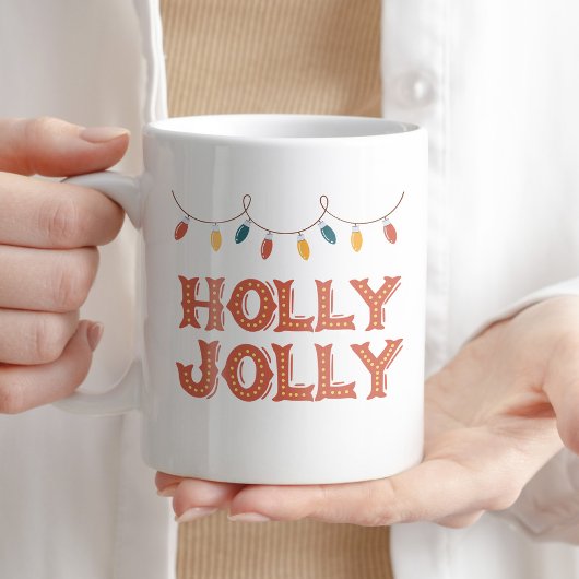 Holly Jolly Koffie Thee Kerstmis Winter Kerstmis Koffiemok