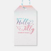 Holly Jolly label kerstcadeau Cadeaulabel (Voorkant)