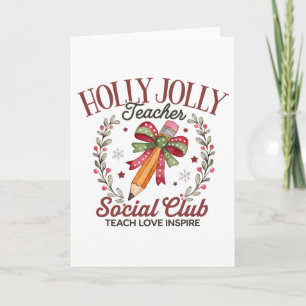 Holly Jolly Leraar Sociale Club Onderwijs Liefde I Kaart