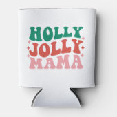 Holly Jolly Mama - Leuk vakantieontwerp Blikjeskoeler (Voorkant)