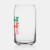 Holly Jolly Mama - Leuk vakantieontwerp Blikvorm Glas (Links)