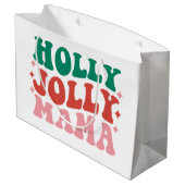 Holly Jolly Mama - Leuk vakantieontwerp Groot Cadeauzakje (Achterkant Gekanteld)