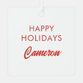 Holly Jolly Mama - Leuk vakantieontwerp Metalen Ornament (Achterkant)