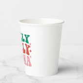 Holly Jolly Mama - Leuk vakantieontwerp Papieren Bekers (Links)