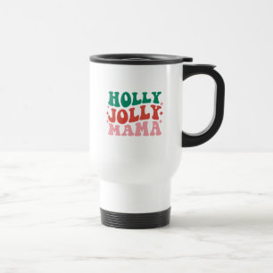 Holly Jolly Mama - Leuk vakantieontwerp Reisbeker
