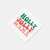 Holly Jolly Mama - Leuk vakantieontwerp Servet (Hoek)