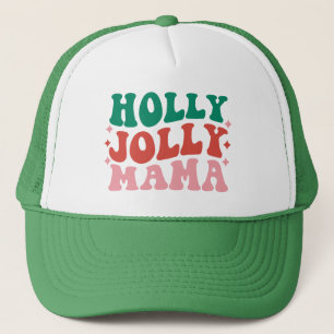 Holly Jolly Mama - Leuk vakantieontwerp Trucker Pet