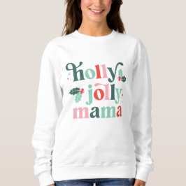 Holly Jolly Mama Retro Holiday Shirt