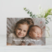 Holly Jolly Mayhem - Kerst met de Kinderen Feestdagenkaart (Staand voorkant)